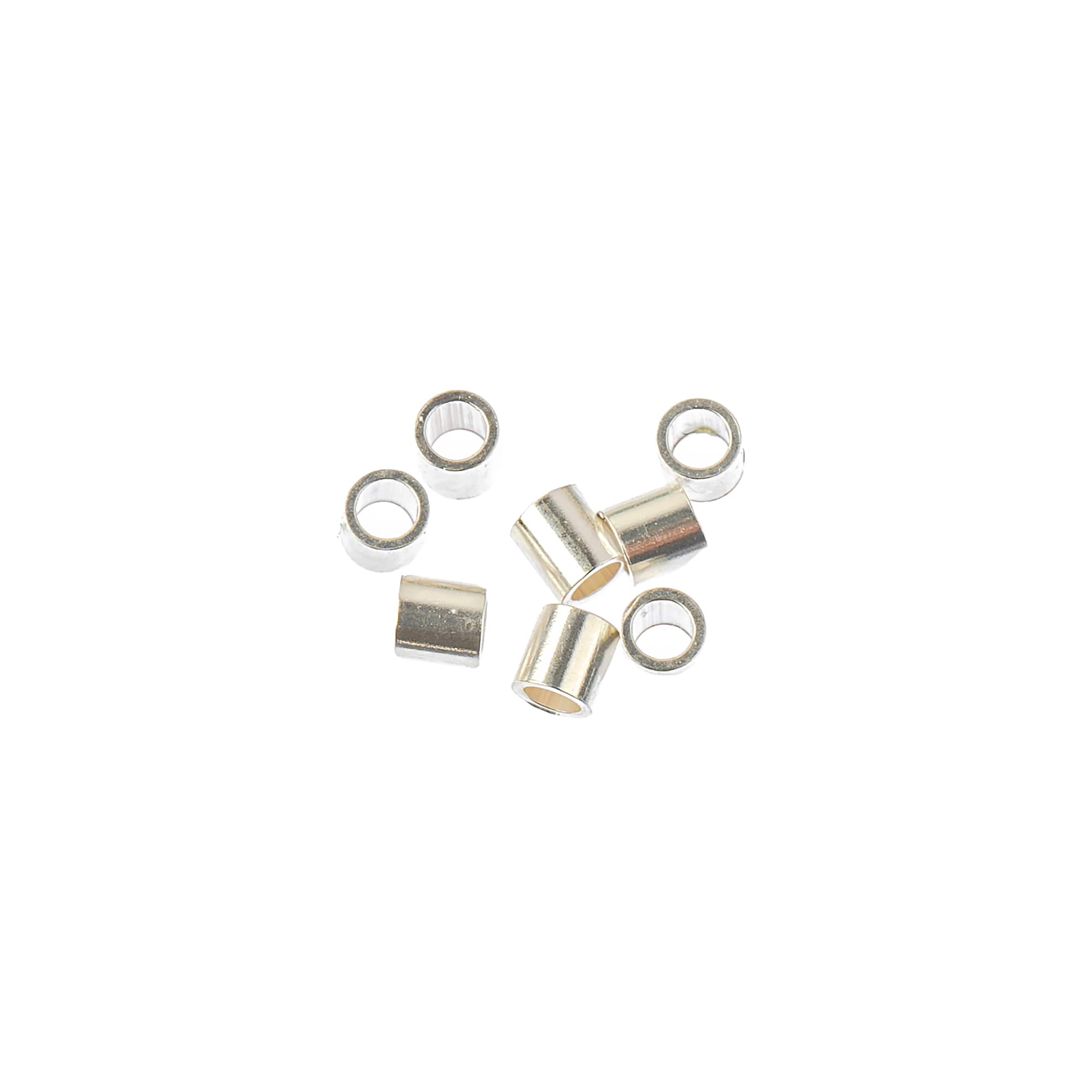 2mm Sterling Silver Crimp Tubes Findings, 25ct. by Bead Landing™